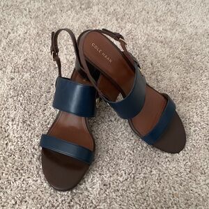 Navy sandals